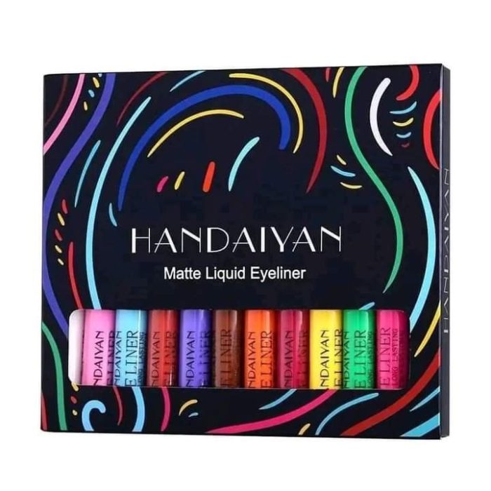 Handiyan Liquid 12 piece Colourful Eyeliner