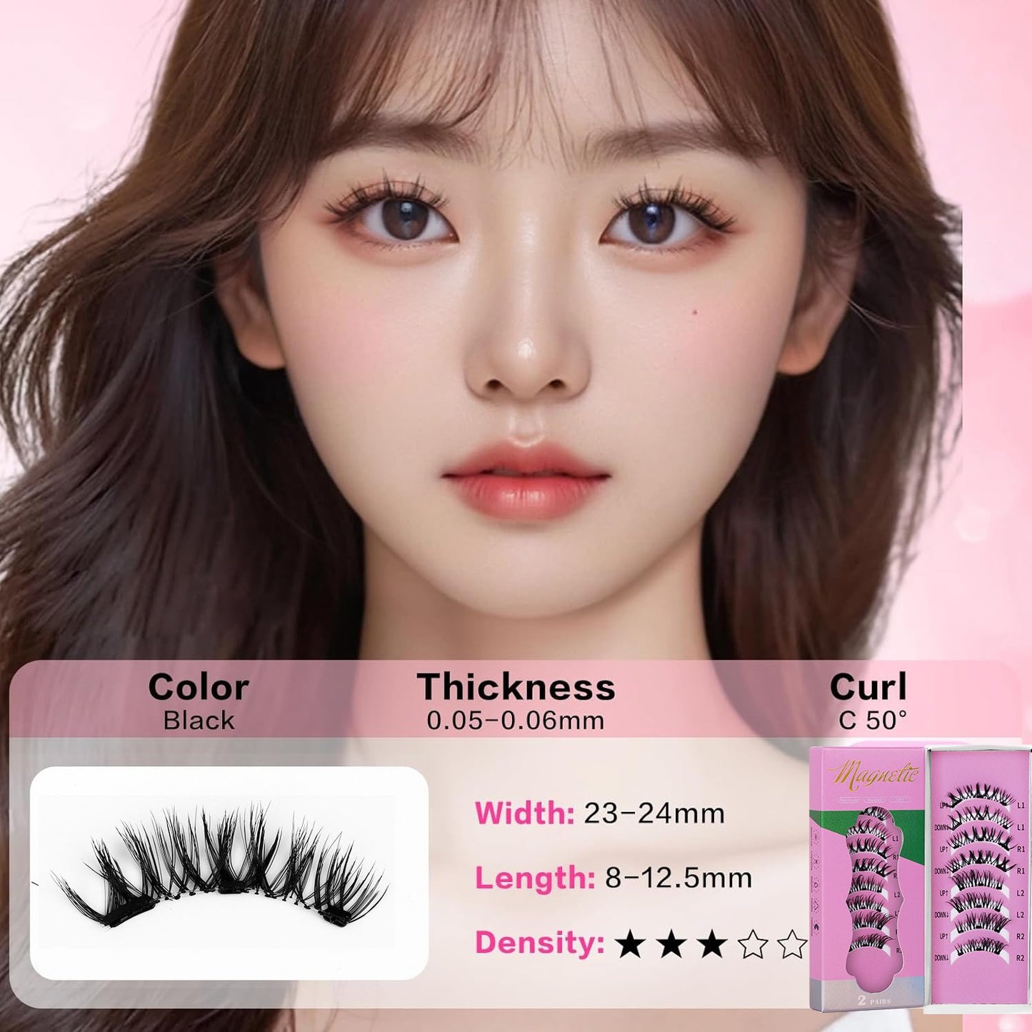 2-Pair Magnetic Eyelash