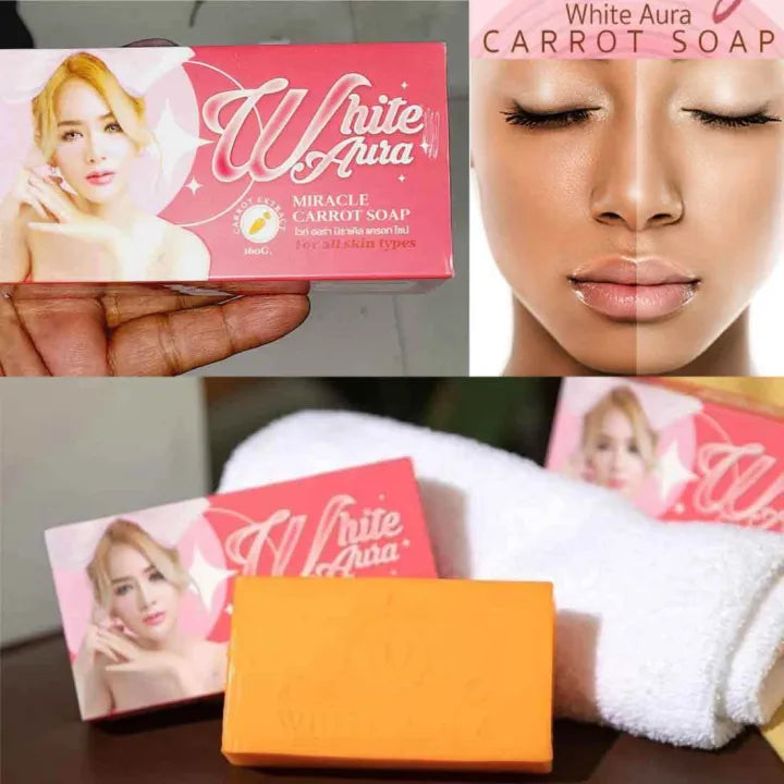 WHITE AURA Miracle Carrot Soap -160g White Aura Soap