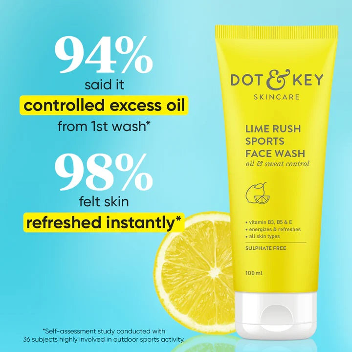 Lime Rush Sports Face Wash