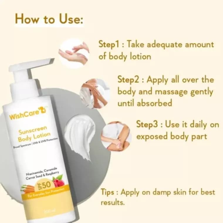 Wishcare Sunscreen Body Lotion (200ml)