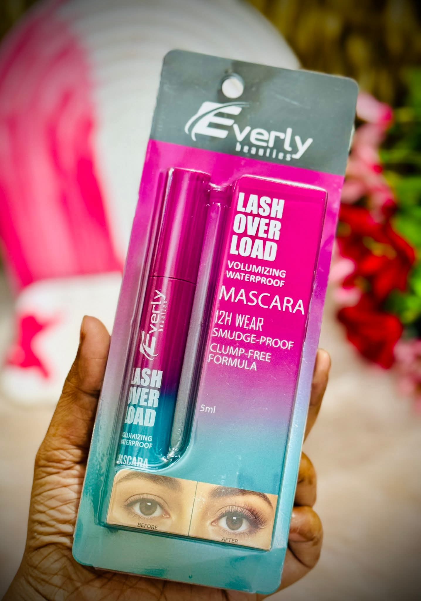 Everly Beauties Lash Over Load Volumizing Waterproof Mascara
