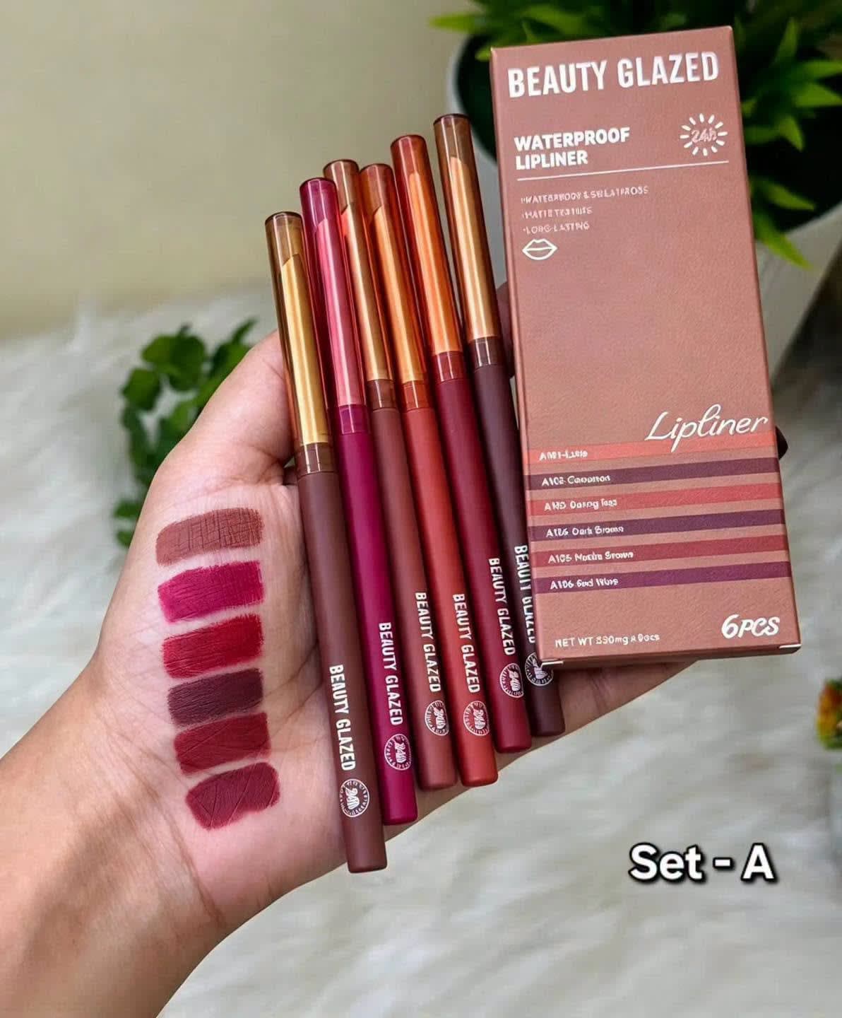 Beauty Glazed Waterproof 6Pcs Lip Liner Set — image 2