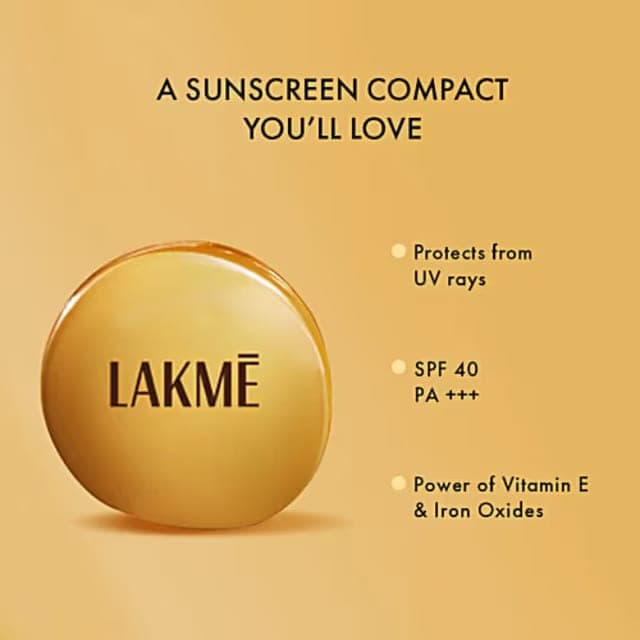 Lakmé Sun Expert Ultra Matte SPF 40 Pa+++ Compact with Power of Vitamin E and Iron Oxides 7gm