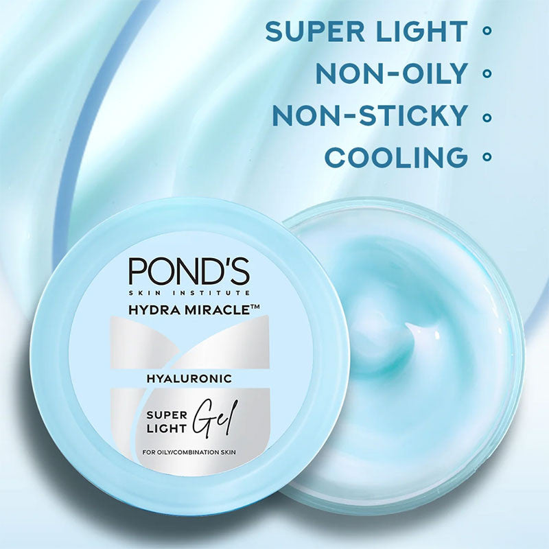 PONDS Super Light Gel Oil-Free Moisturize with Hyaluronic Acid & Vitamin E 48HR Hydration