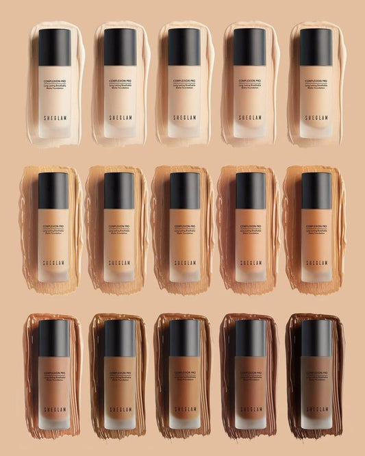 𝐒𝐇𝐄𝐆𝐋𝐀𝐌 Complexion Pro Long Lasting Breathable Matte Foundation