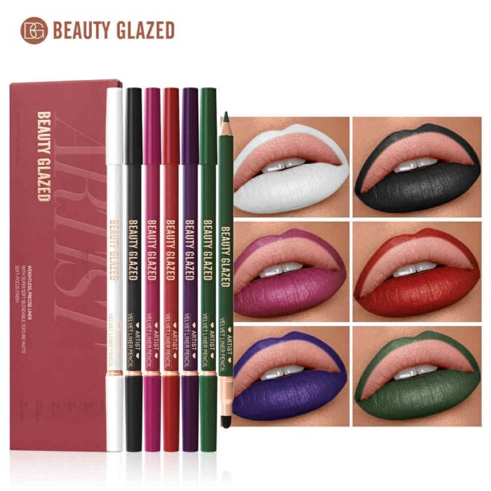 Beauty Glazed Double Head Lip Liner Set
