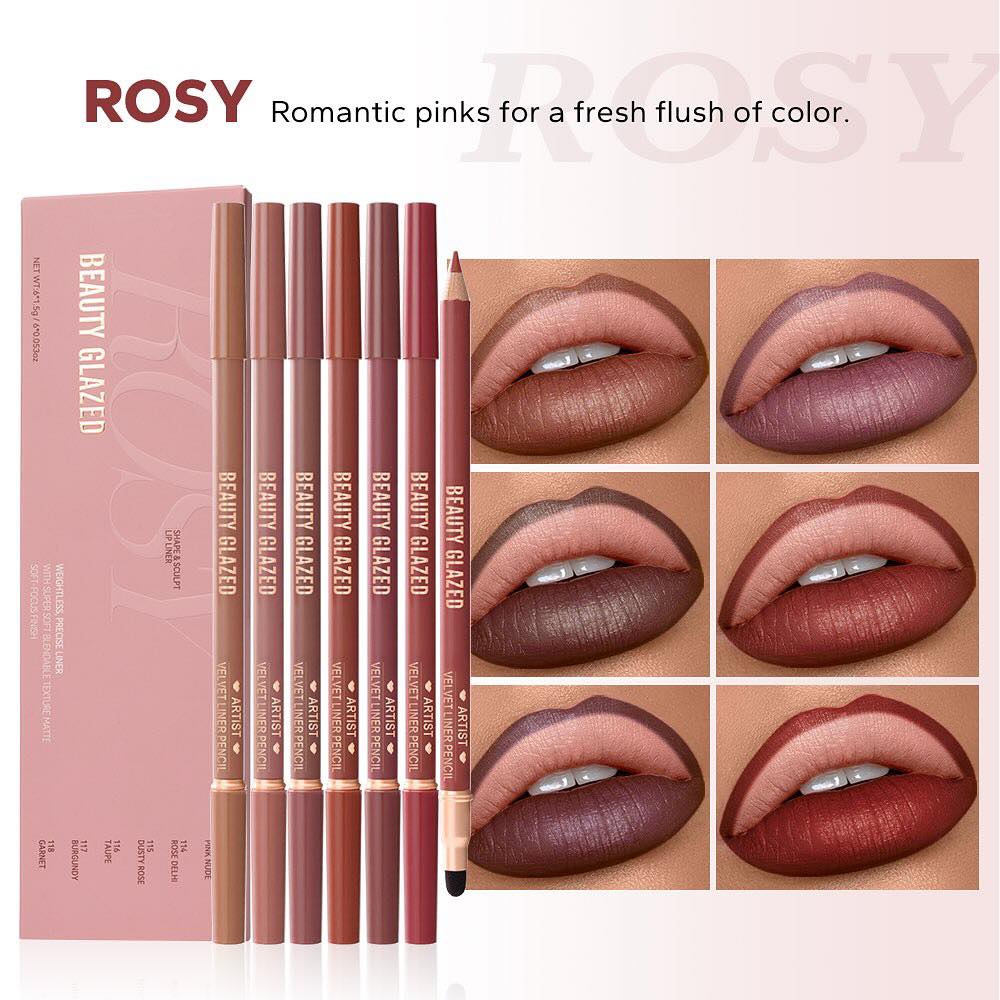Beauty Glazed Double Head Lip Liner Set