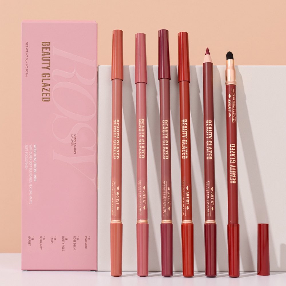 Beauty Glazed Double Head Lip Liner Set