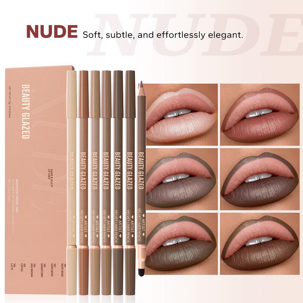 Beauty Glazed Double Head Lip Liner Set