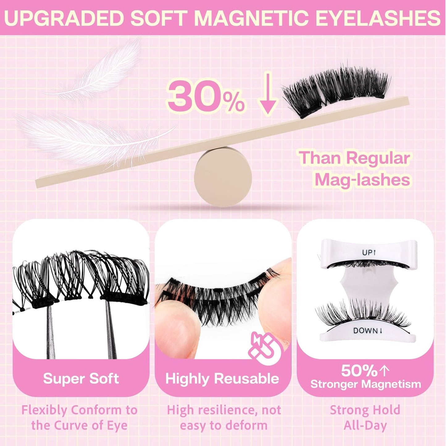 2-Pair Magnetic Eyelash