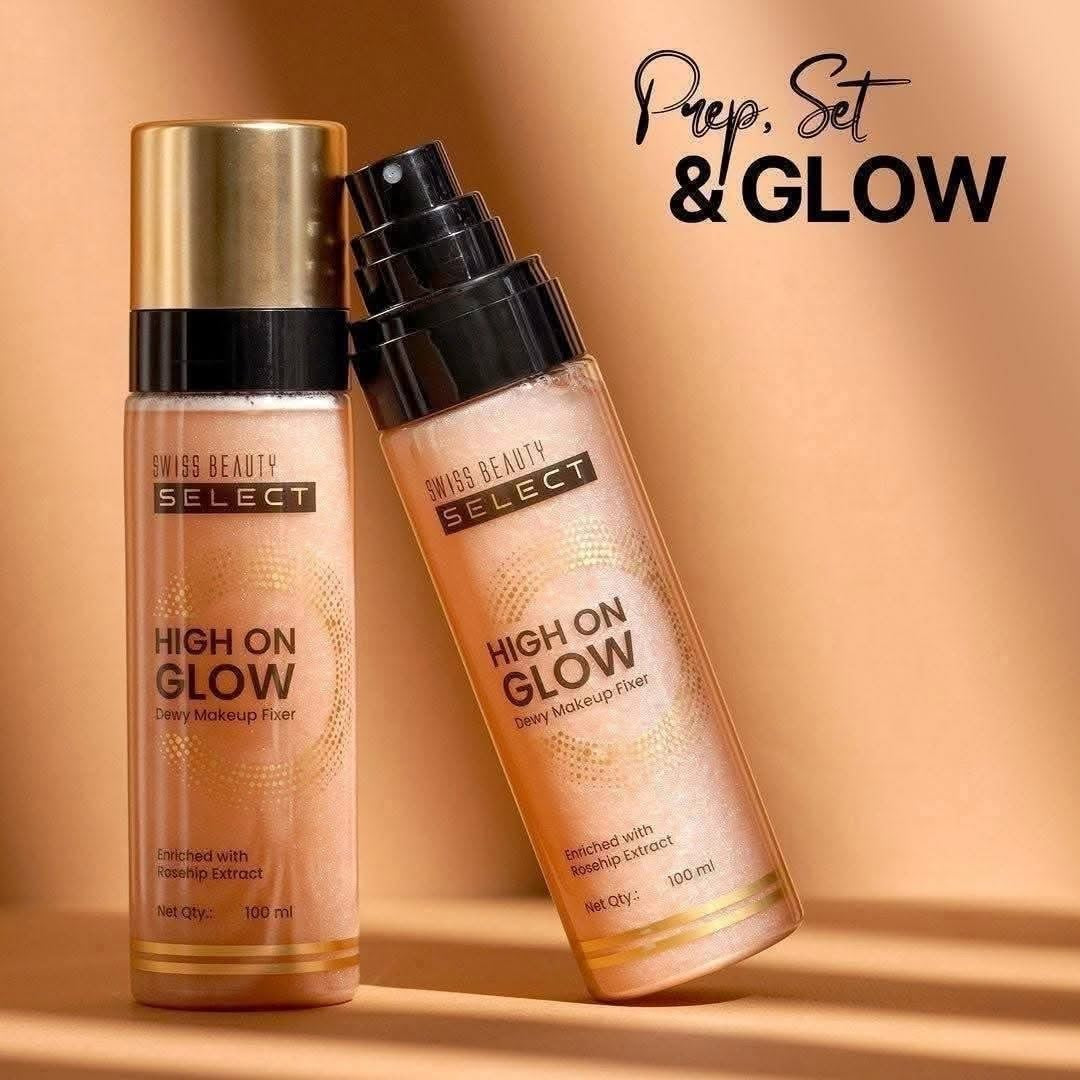 Swiss Beauty Select High on glow dewy make-up fixer -100 ml