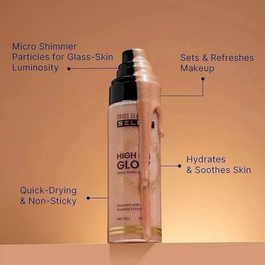 Swiss Beauty Select High on glow dewy make-up fixer -100 ml