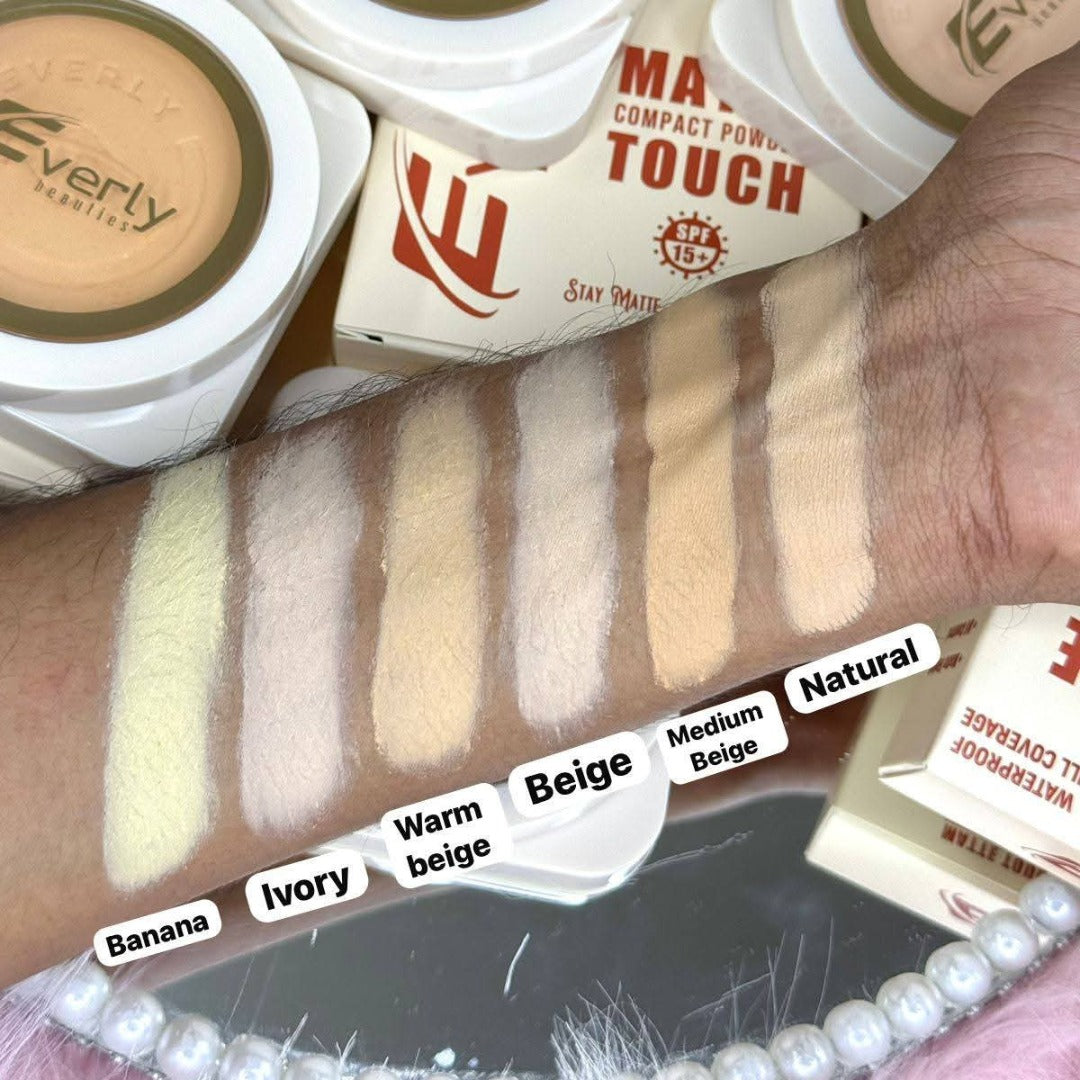 Everly Beauties Matte Touch Compact Powder SPF15+