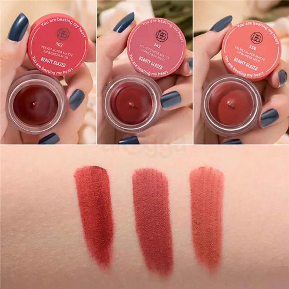 Beauty Glazed Velvet Super Matte Lip & Cheek Mud