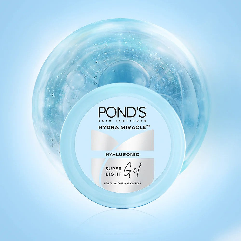 PONDS Super Light Gel Oil-Free Moisturize with Hyaluronic Acid & Vitamin E 48HR Hydration