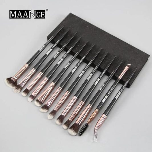 Maange 12 Piece Professional Eye Makeup Brush Set