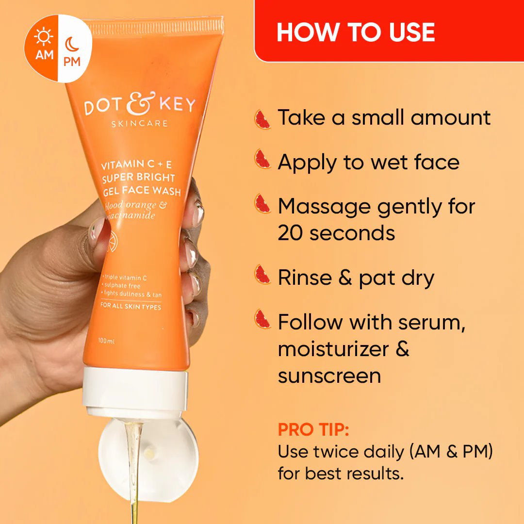 Vitamin C+E Super Bright Gel Face Wash