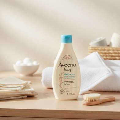 Aveeno Daily Care Baby Hair and Body Wash for sensitive skin - 250ml -