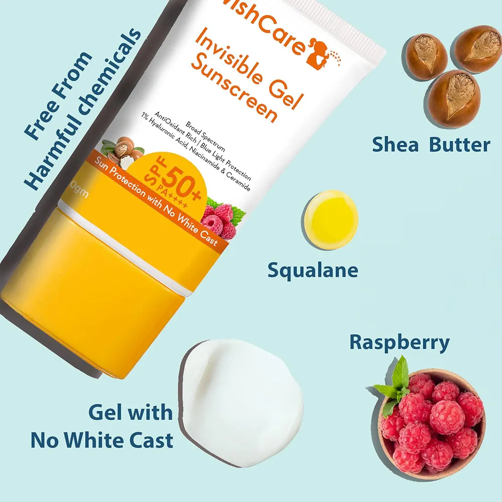 Wishcare Invisible Gel Sunscreen 50+ PA++++