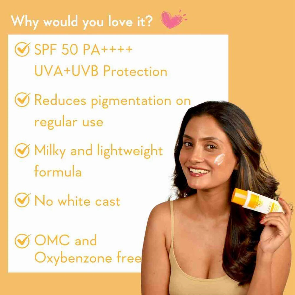 Wishcare vitaminc pure glow Milk sunscreen