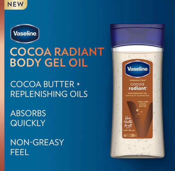 Vaseline Intensive Care Cocoa Radiant Body Gel Oil 200ml