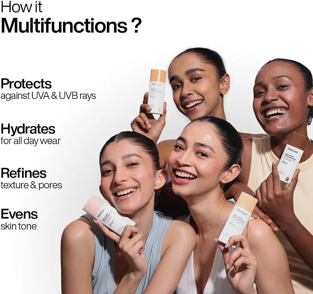 Wishcare Daily Tinted Fluid Sunscreen (50ml)