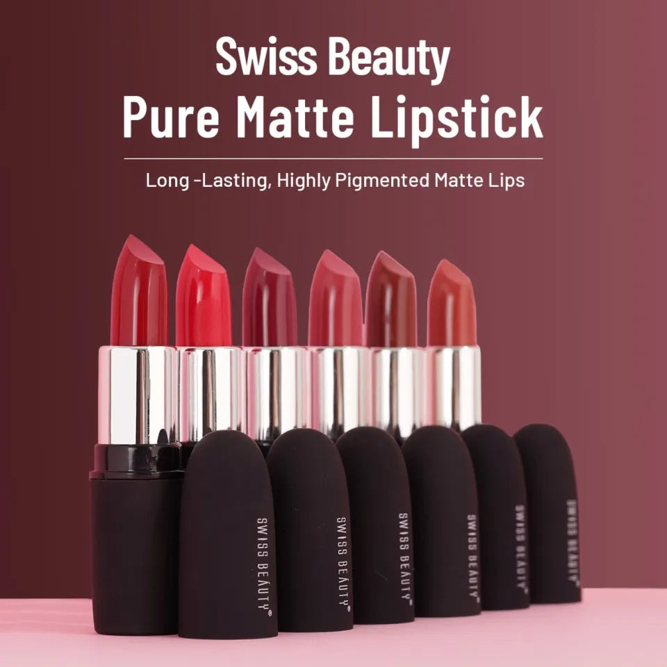 Swiss Beauty Pure Matte Lipstick – 3.8g