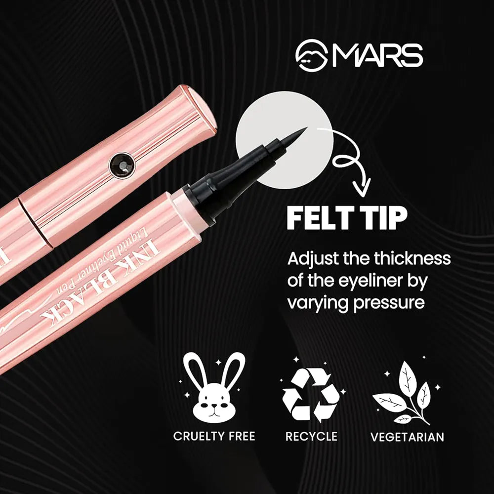 Mars Ink Black Liquid Eye Liner Pen