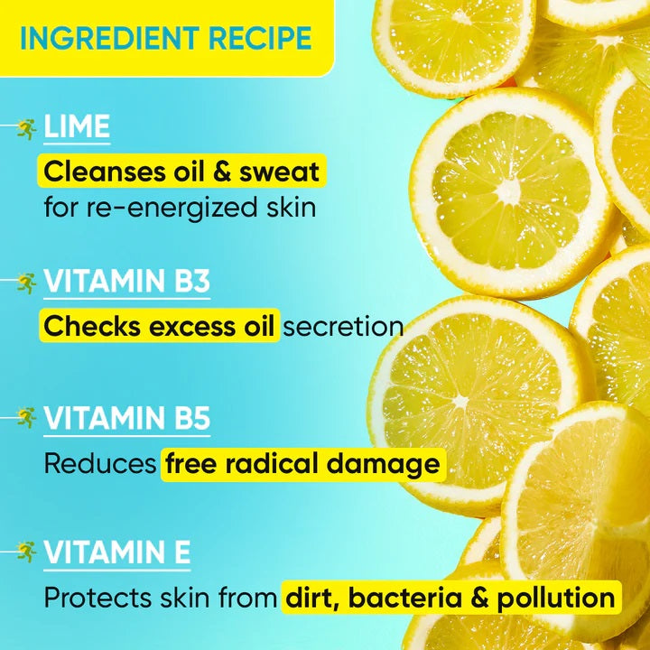 Lime Rush Sports Face Wash