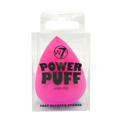 W7 Power Puff Makeup Blender Sponge (Latex Free) - Pink